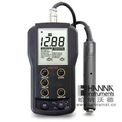 HI8733微电脑温度补偿功能电导率EC测定仪